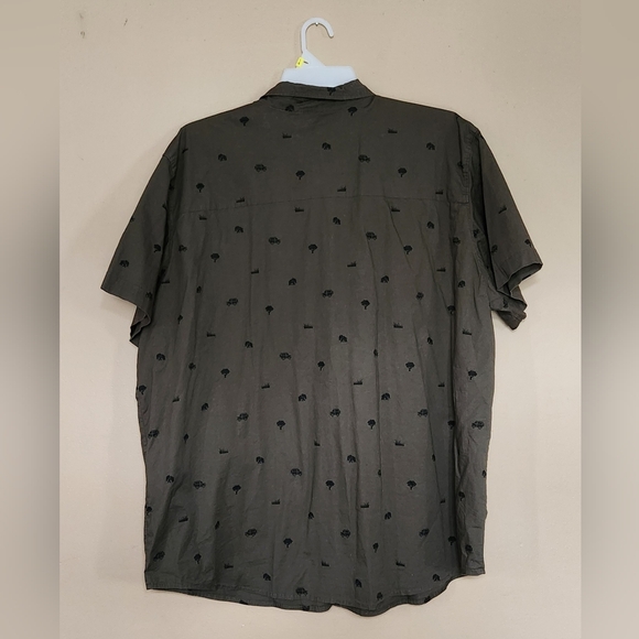 Mountain Ridge Men Button-down Pewter Gree Shirt 3XL  Safari Theme - Picture 2 of 10